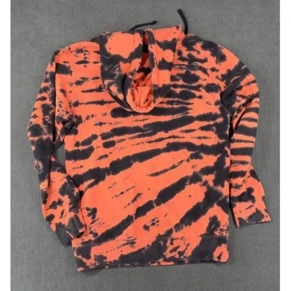 Welcome Skateboards Red Black Tie Dye Hoodie Men S 90s Skater Streetwear Style - Picture 4 of 9